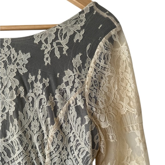 Free People Lace Boho Dress Ivory - Picture 6 of 15